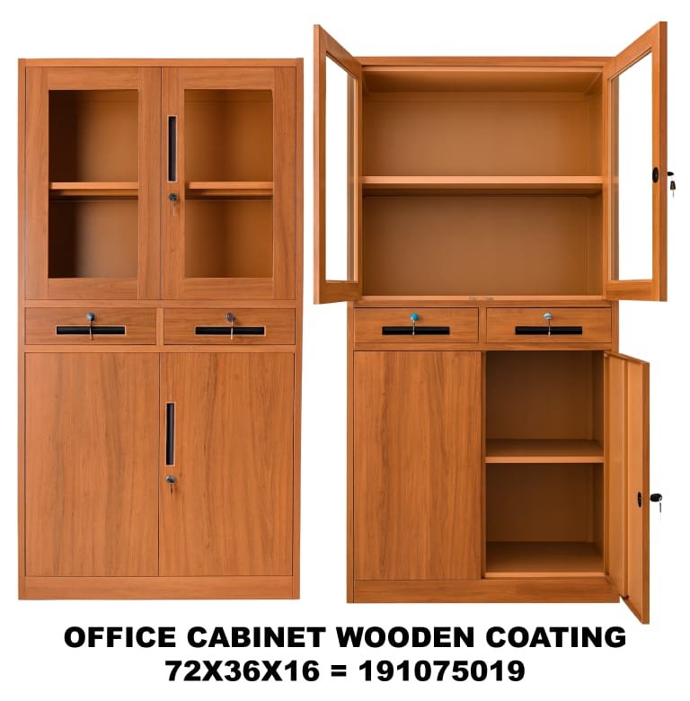 Compact 2-Door Steel Storage Cabinet with Safe